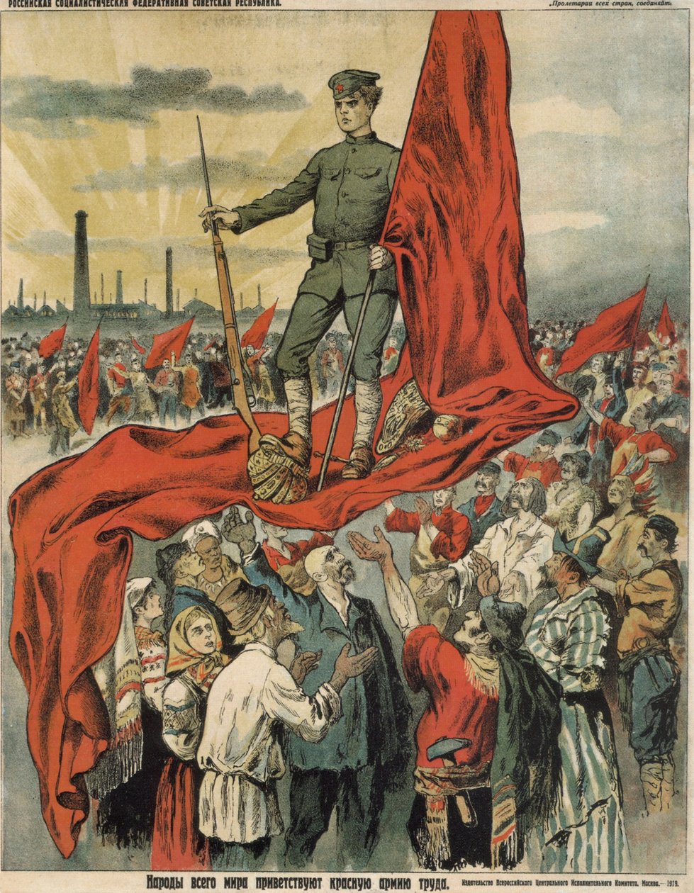 Dünya halkları Kızıl Ordu işçisini selamlıyor, 1919 by Unbekannt