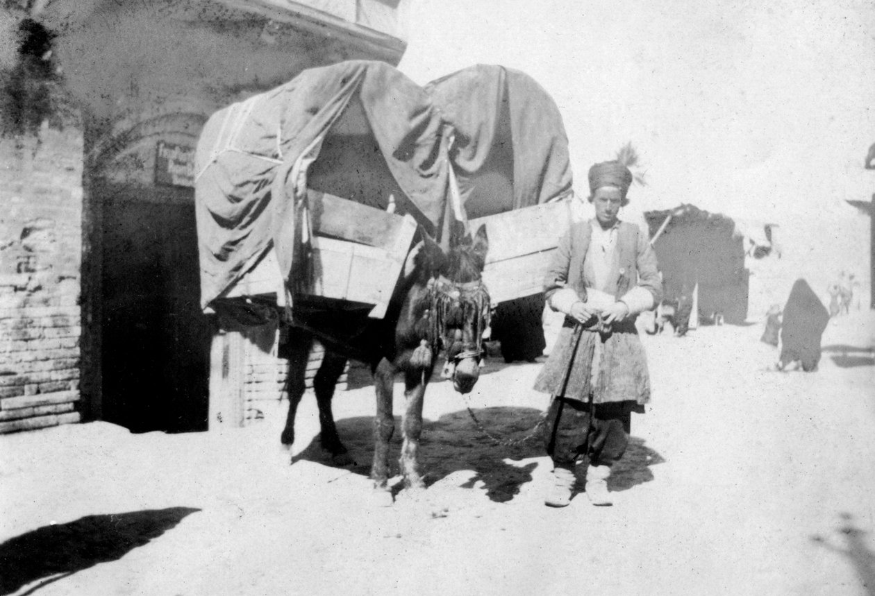 İran eşek taşımacılığı, Bağdat, Irak, 1917-1919 by Unbekannt