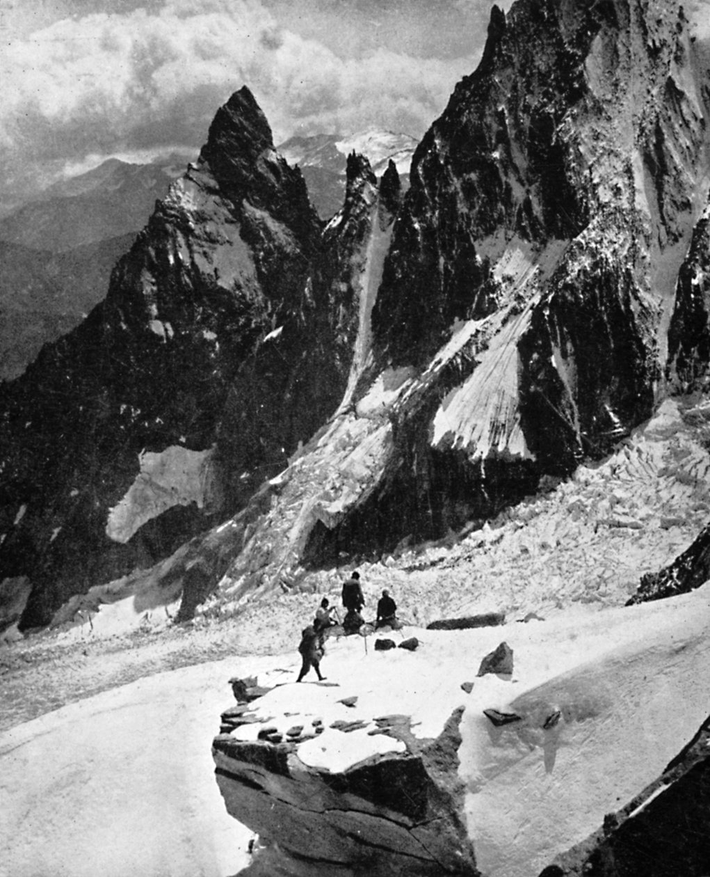 Peteret sırtı, Mont Blanc, Fransa, 20. yüzyılın başları by Unbekannt
