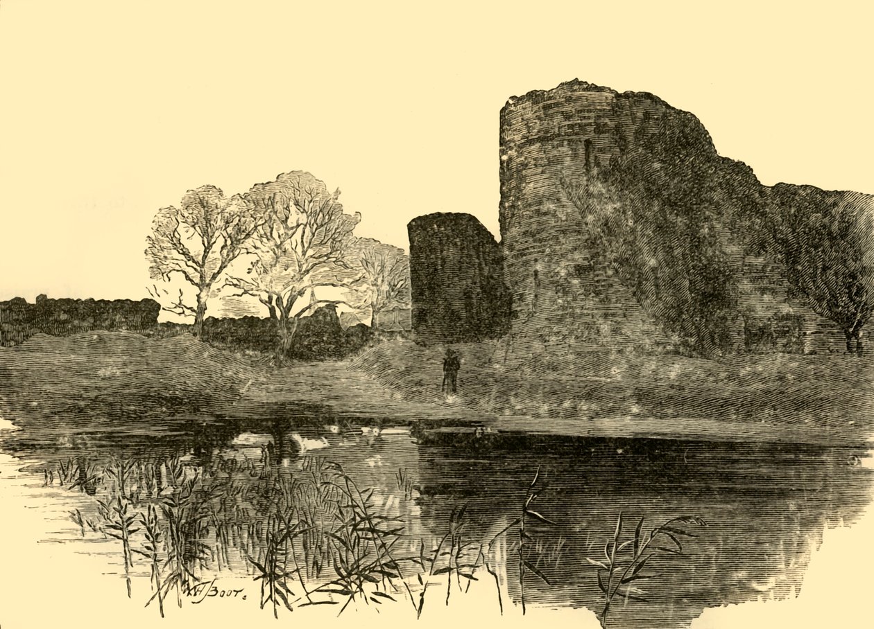 Pevensey Kalesi, 1898. by Unbekannt