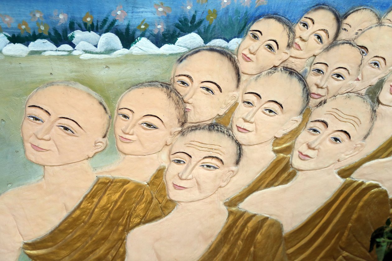Phap Van Budist tapınağı. Sangha. Ho Chi Minh Şehri. Vietnam. by Unbekannt