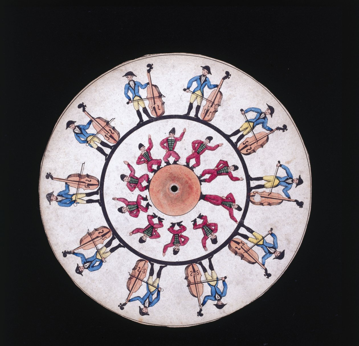 Phenakistiscope (Phenakistoscope) diski, c 1830 by Unbekannt