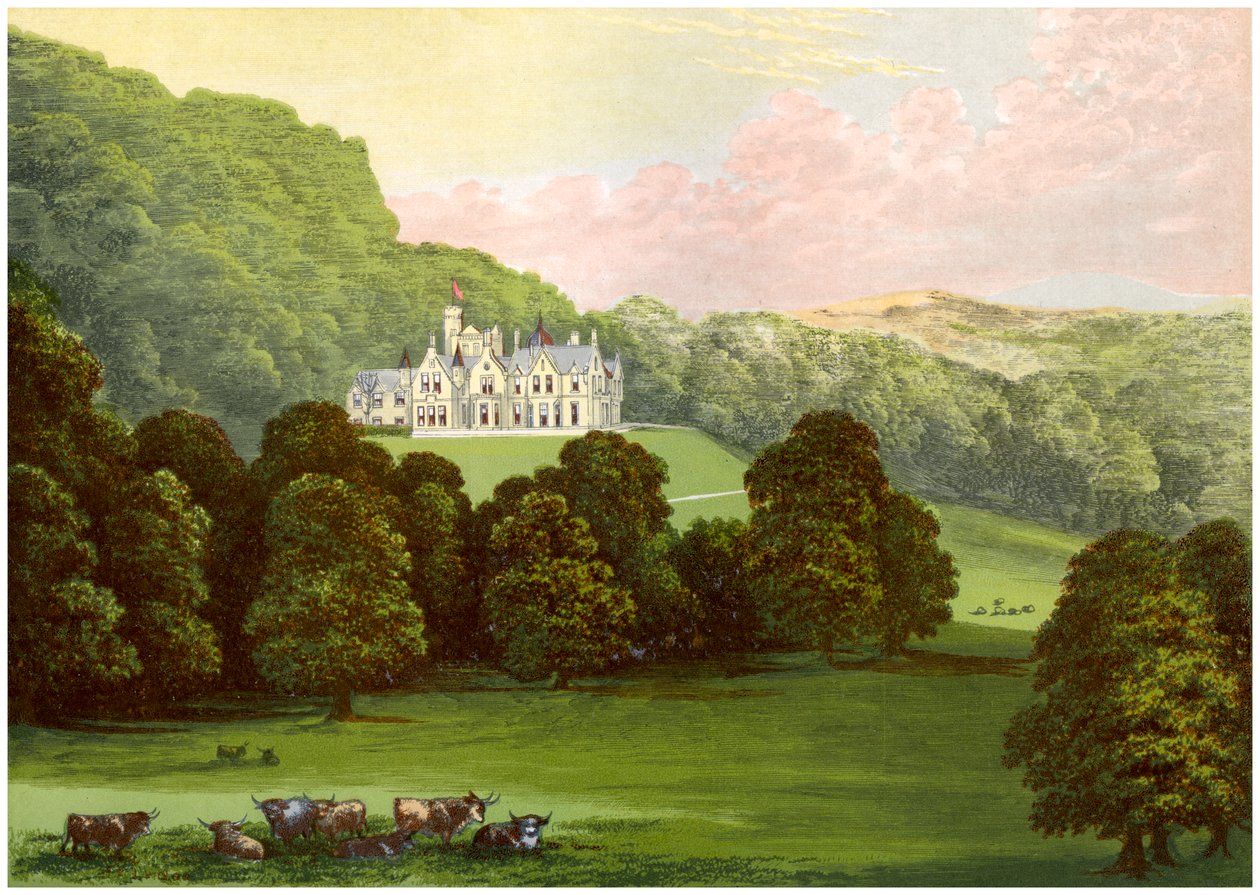 Philiphaugh, Selkirkshire, İskoçya, Baronet Murray'in evi, c1880 by Unbekannt