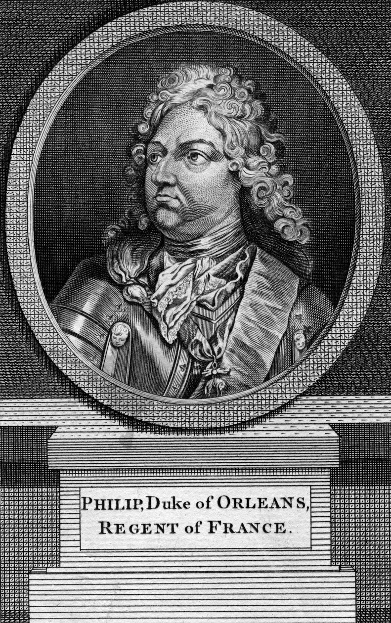 Philippe II, Orleans Dükü ve Fransa Regent by Unbekannt