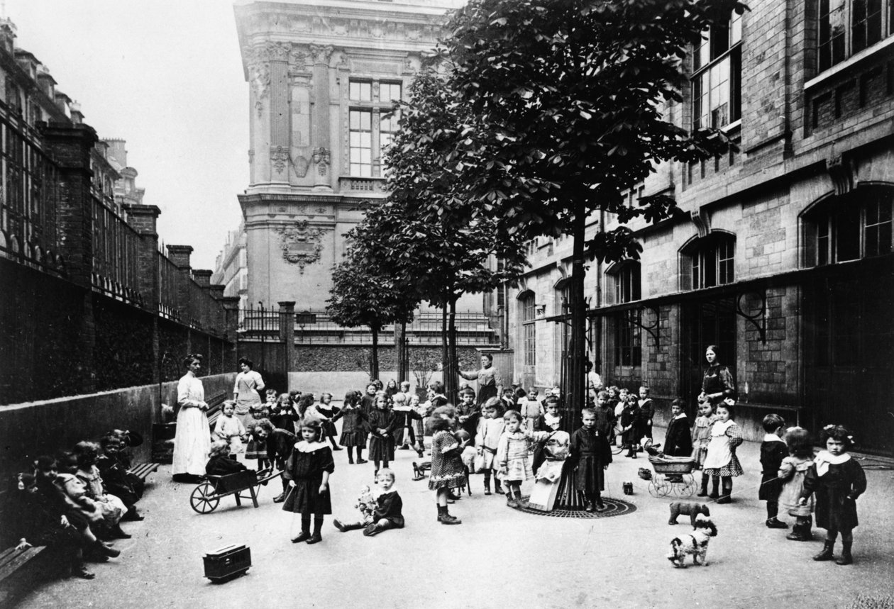Paris Komünü sırasında okuldaki çocukların fotoğrafı, 1871 by Unbekannt