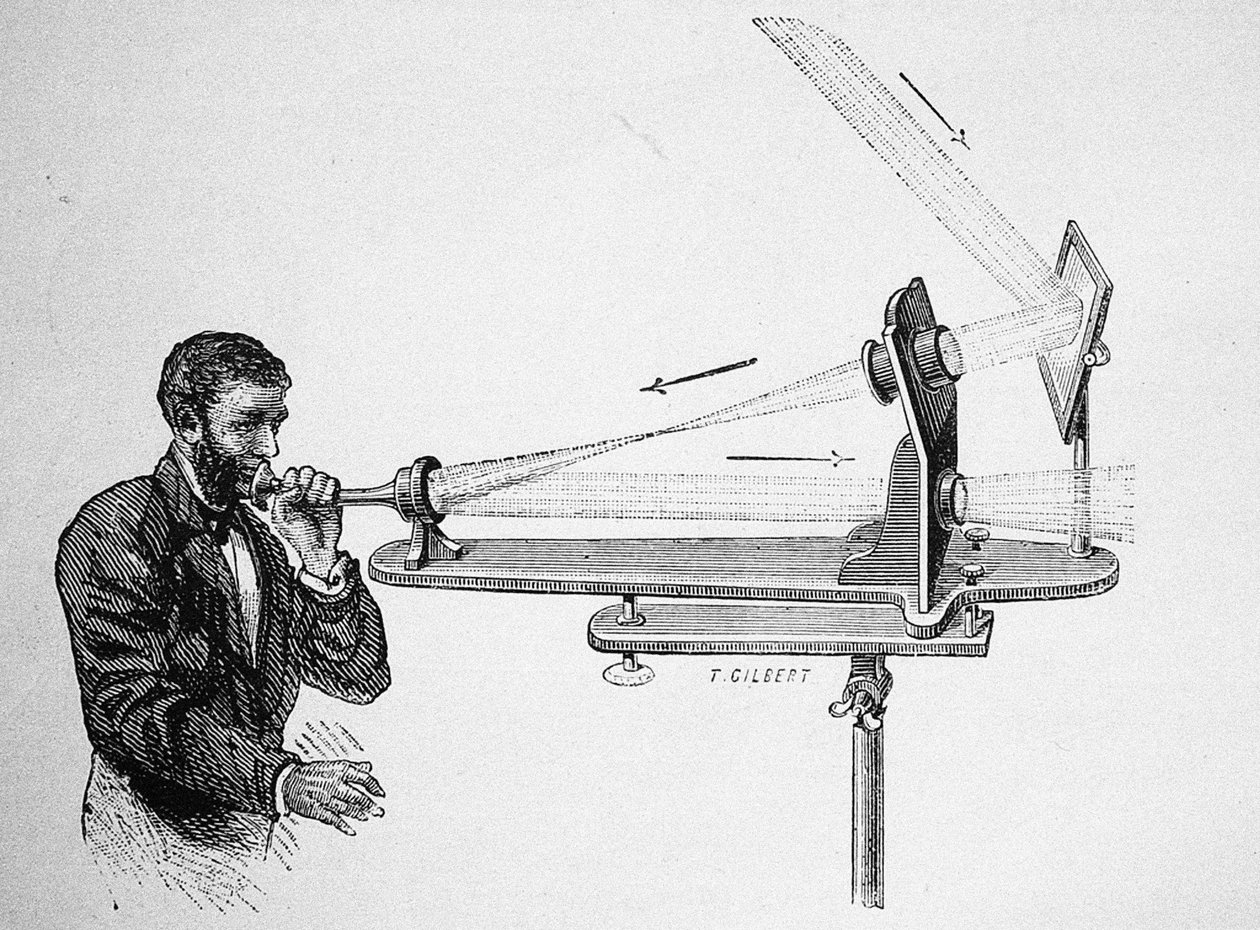 Fotofon, Alexander Graham Bell, 1882 by Unbekannt