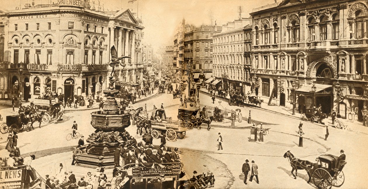 Piccadilly Circus - Evrenin Merkezi: Dünyanın Merkezi, 1900, 1933. by Unbekannt