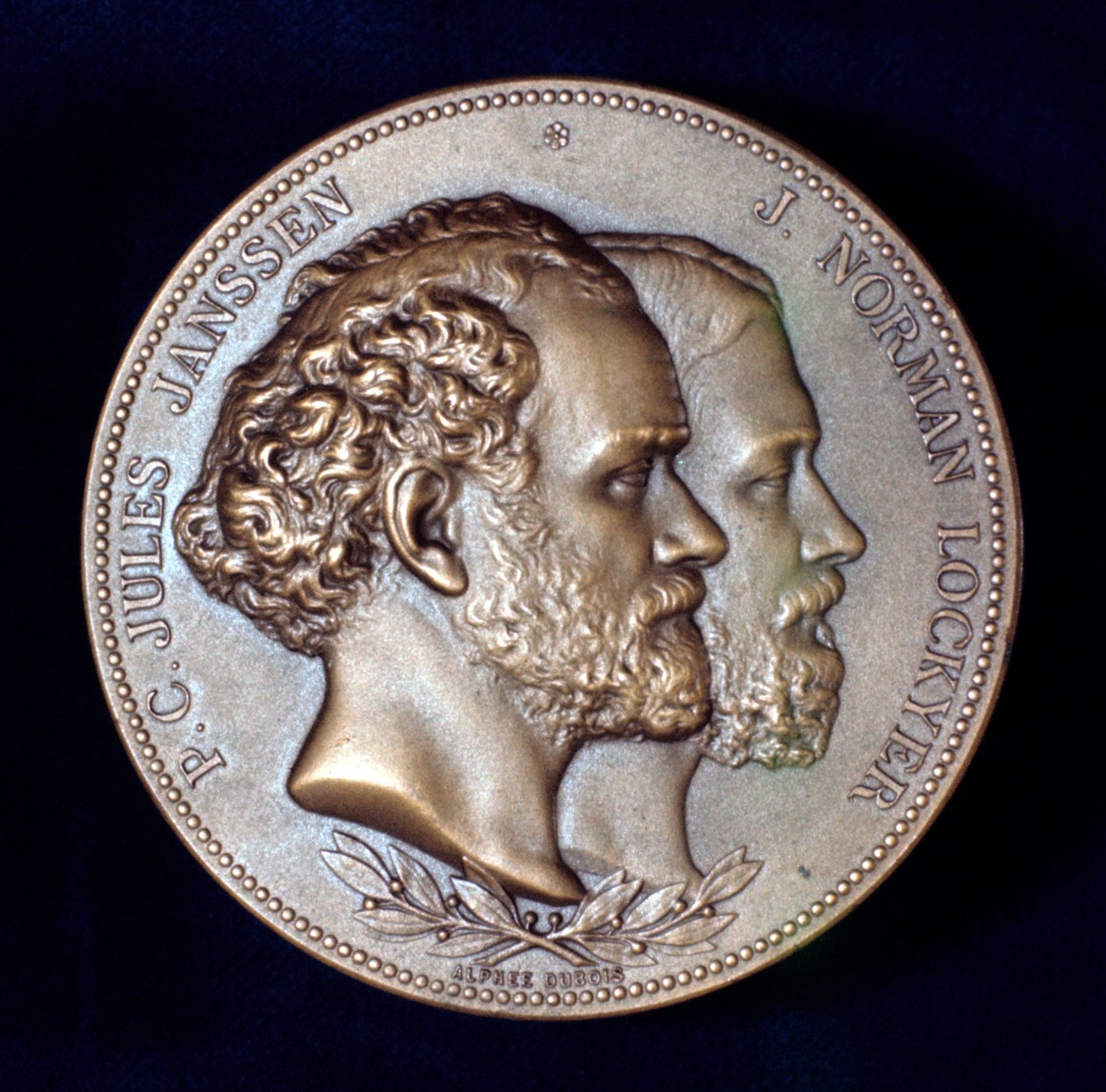 Pierre Janssen ve Joseph Norman Lockyer, Fransız ve İngiliz gökbilimciler, 1868 by Unbekannt