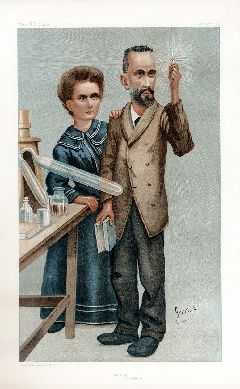 Pierre ve Marie Curie, Fransız fizikçiler, 1904 by Unbekannt