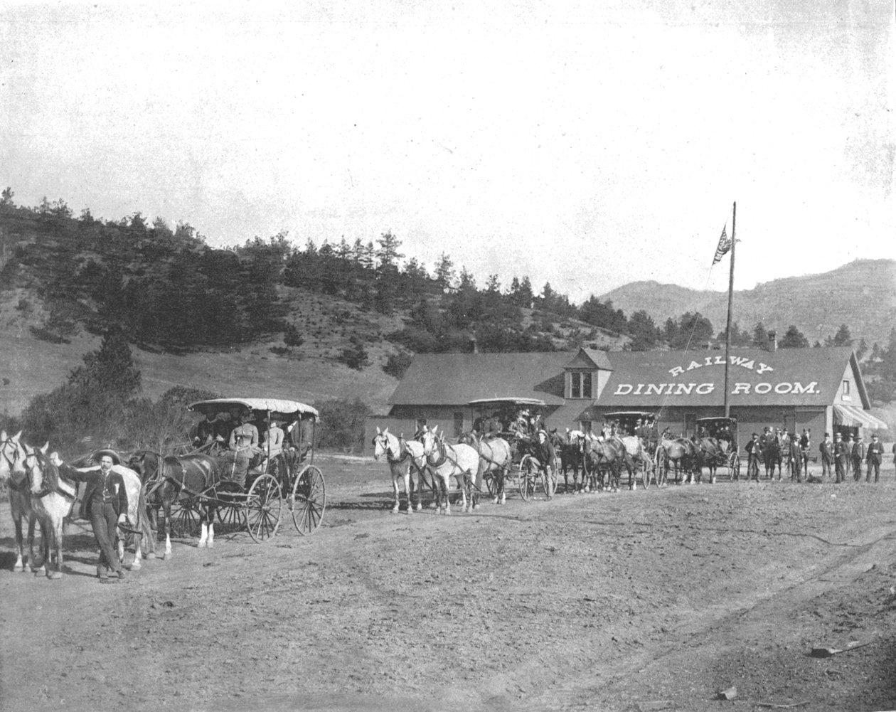 Pikes Peak Toll Road, Colorado, ABD, c1900. by Unbekannt