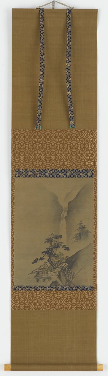 Çam ağaçları ve şelale, Edo dönemi, 1615-1868. by Unbekannt