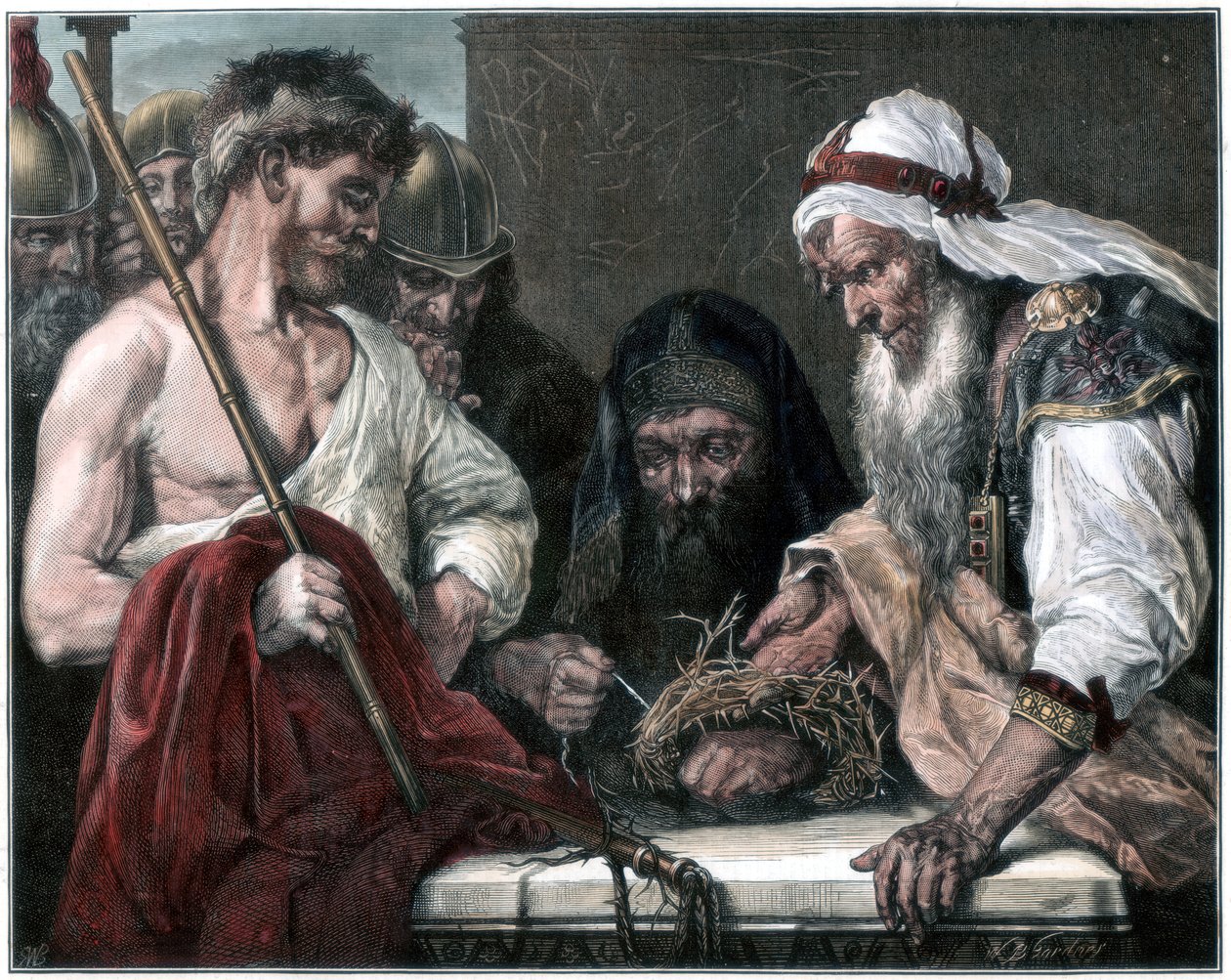 Dikenli Tacı Örmek, 1875 by Unbekannt