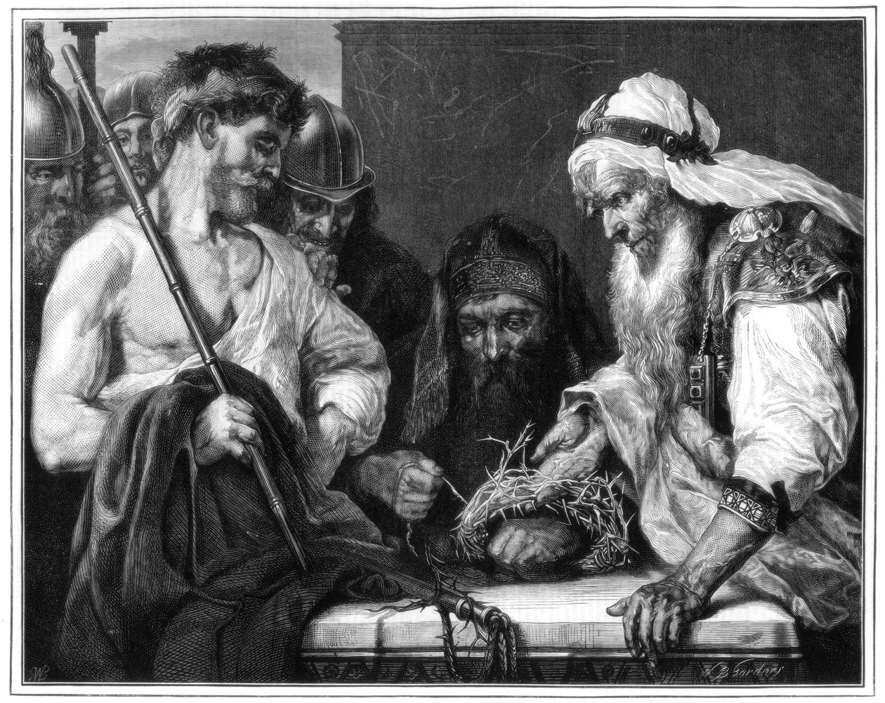 Dikenli Tacı Örmek, 1875 by Unbekannt