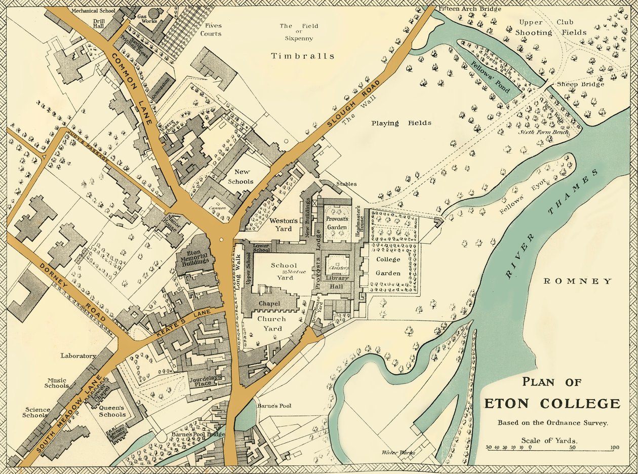 Eton Koleji Planı, 1911. by Unbekannt