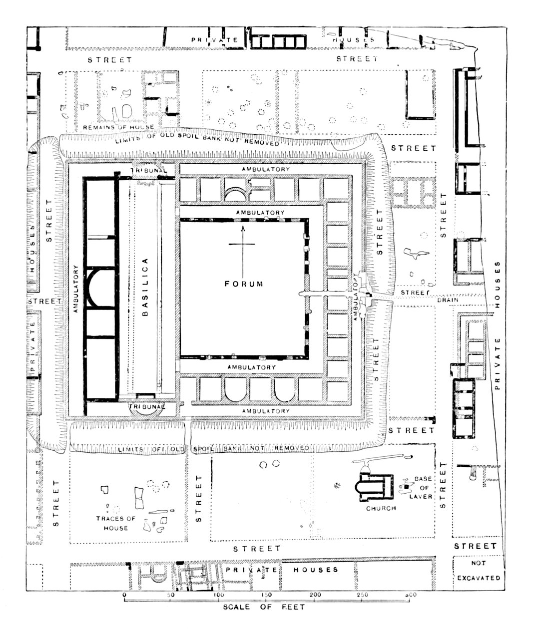 Forum Planı, Silchester, 1902 by Unbekannt