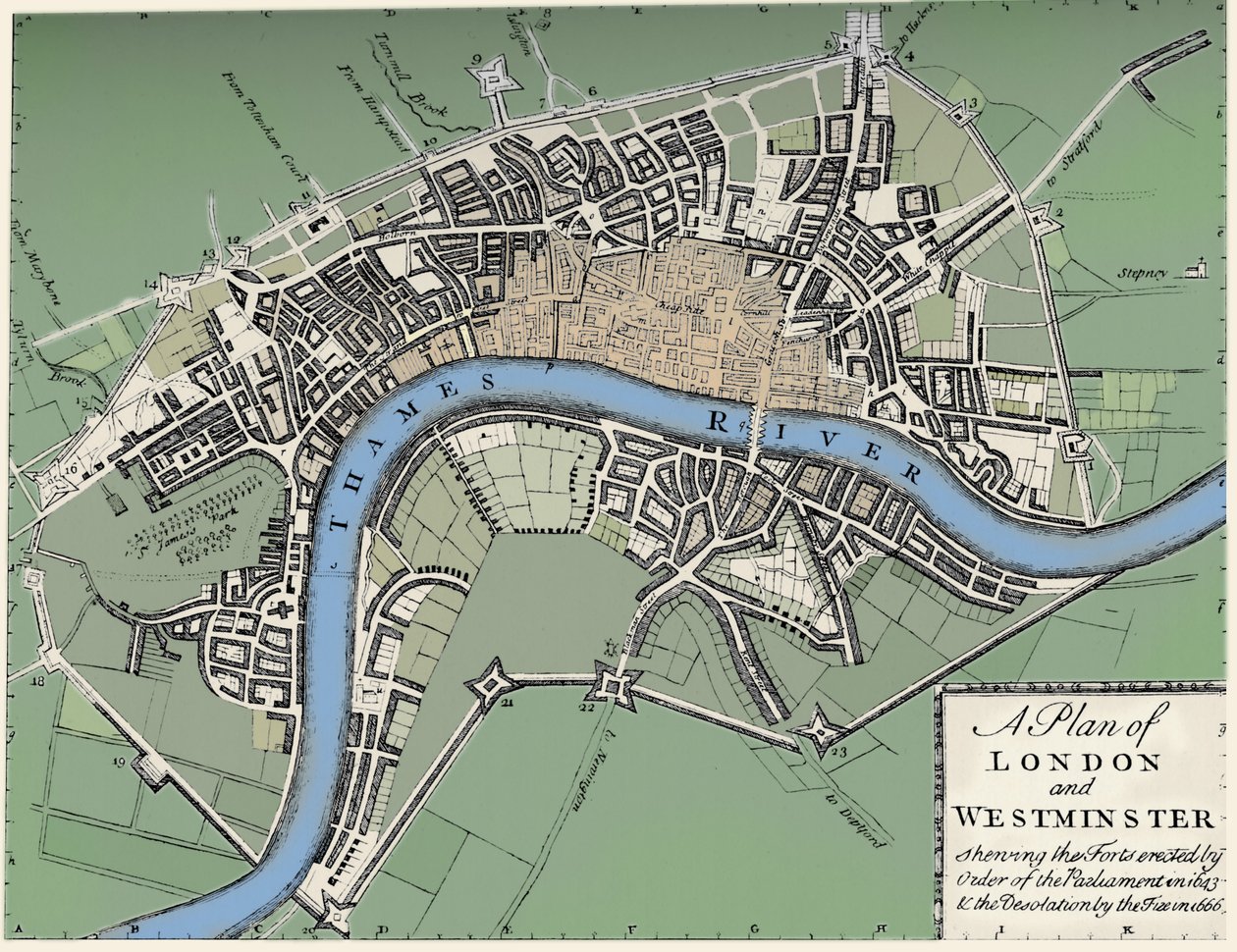 Londra ve Westminster Planı, 1749 1903 by Unbekannt
