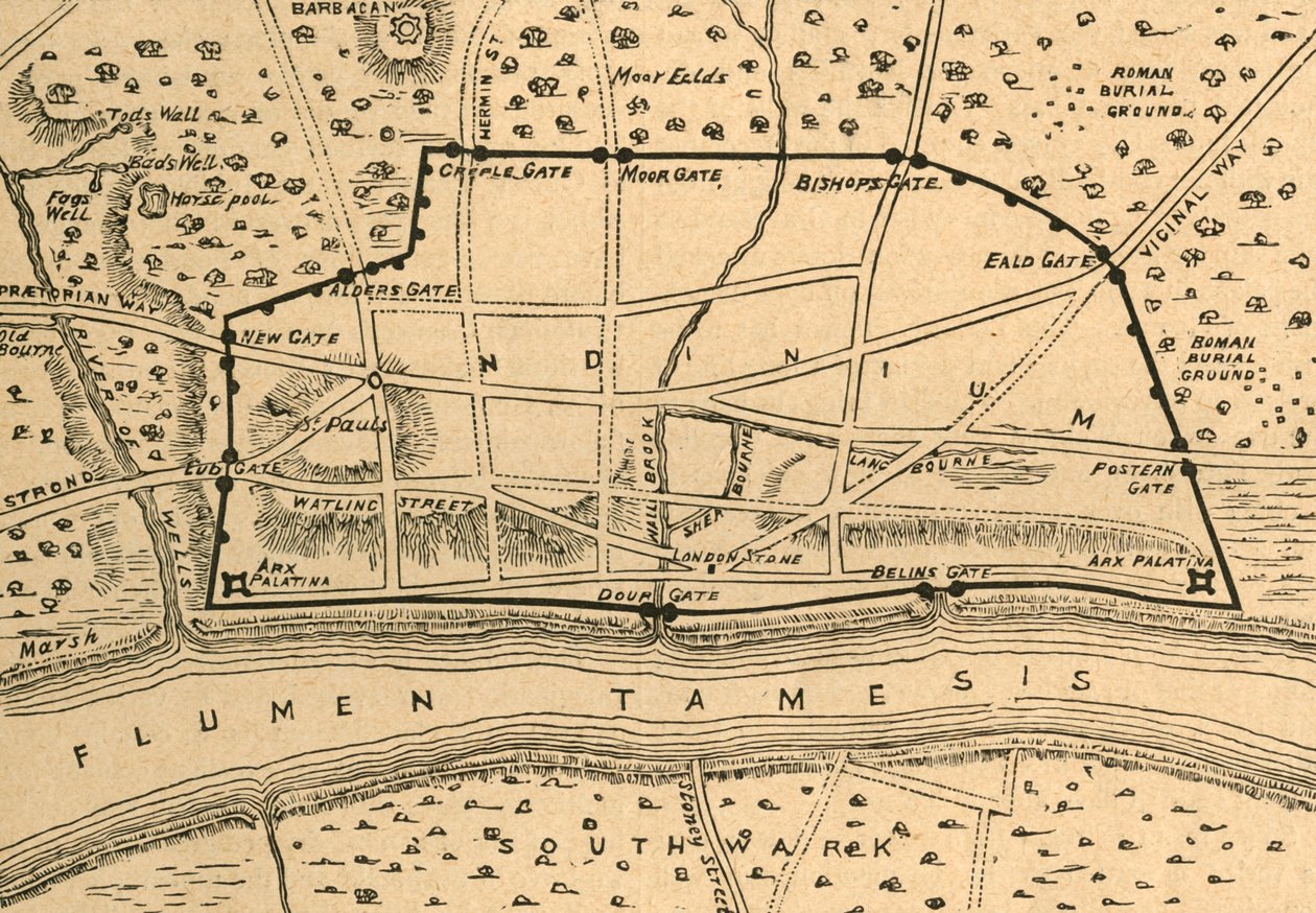 Roma Londra Planı, 1897. by Unbekannt