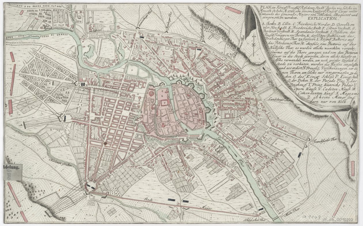 1760 Berlin Planı by Unbekannt