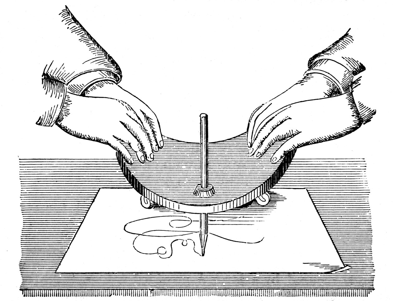 Planchette veya Ouija tahtası, 1885 by Unbekannt