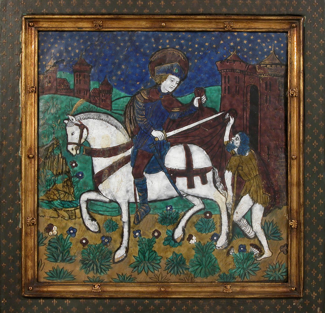 St. Martin ve Dilenci ile plaket, Fransız, 16. yüzyıl. by Unbekannt