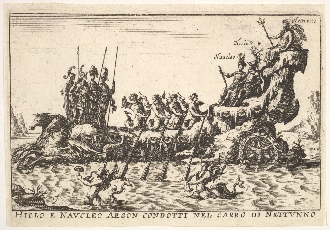 Plaka 9: Argonotlar Hicleus ve Naucleus, Neptün Hicleo e Naucleo Argo..., 1664