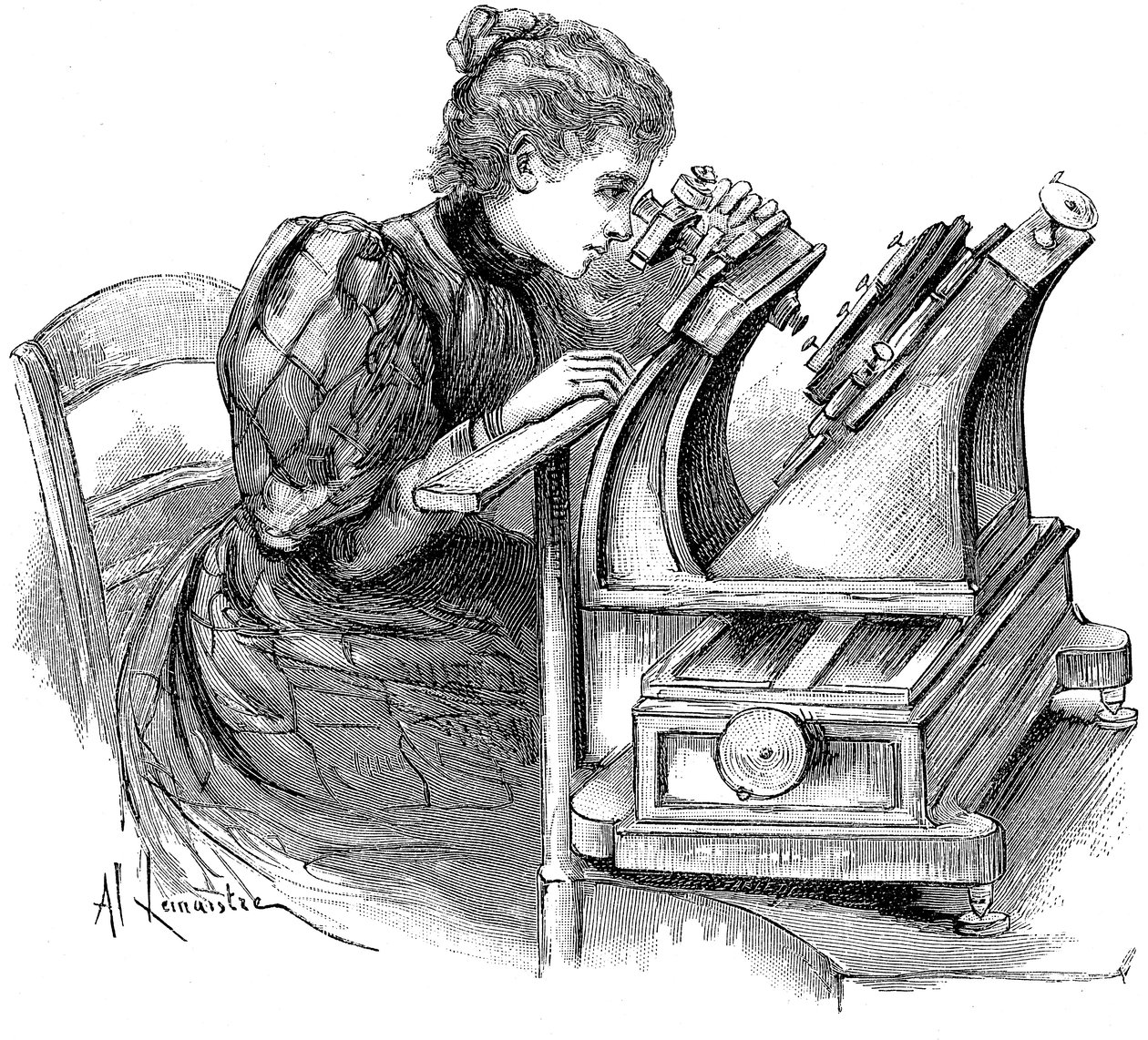 Plaka ölçüm mikroskobu, 1895 by Unbekannt