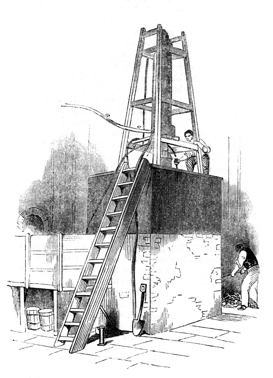 Platin imbik konsantre sülfürik asit Vitriol veya H2S04 Yağı, 1844 by Unbekannt