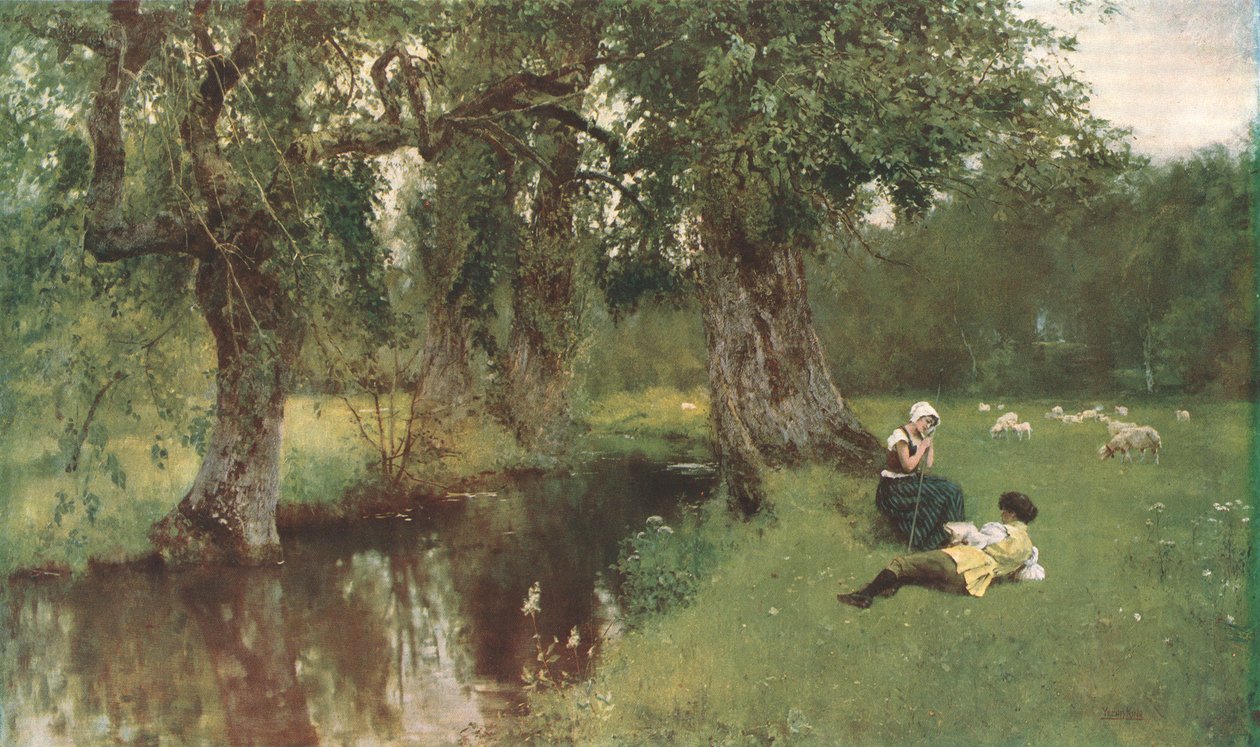 Şair ve Köylü, c1902. by Unbekannt