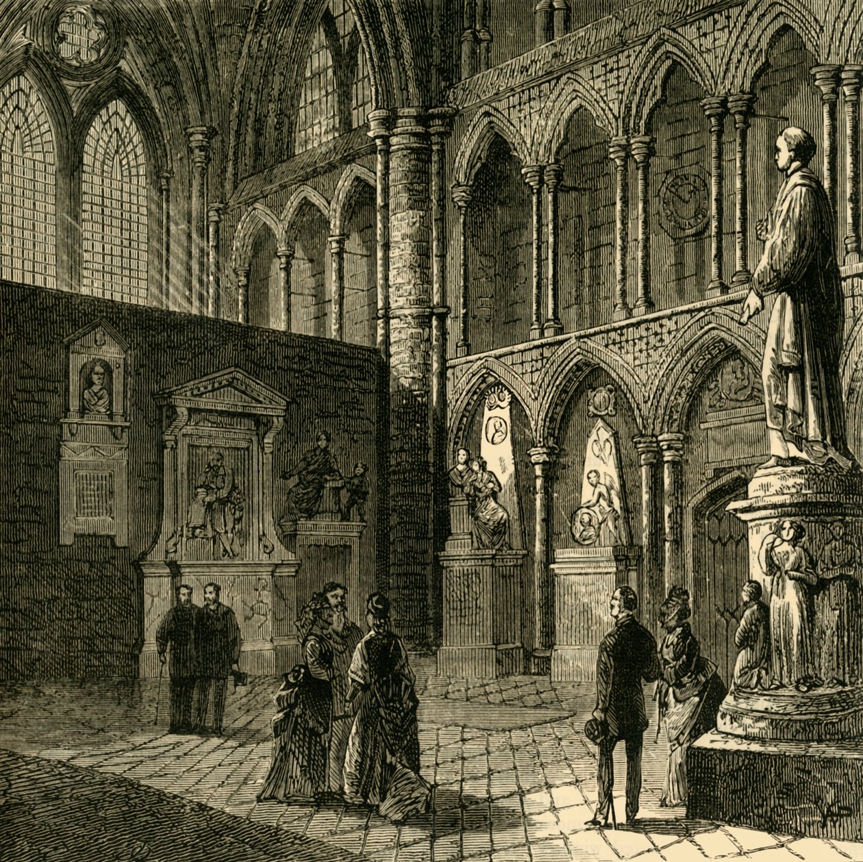 Şairler Köşesi, Westminster Manastırı, 1881. by Unbekannt