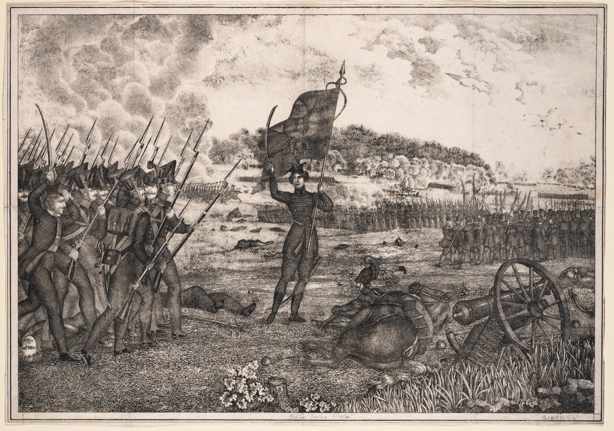 Polonya-Rus savaş sahnesi, 1831, 1831 by Unbekannt