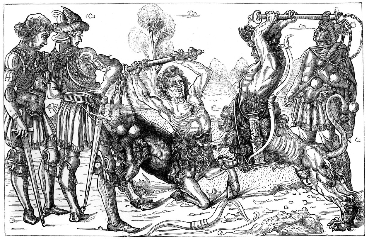 Centaurların Pollaiuolos Savaşı, 1882 by Unbekannt