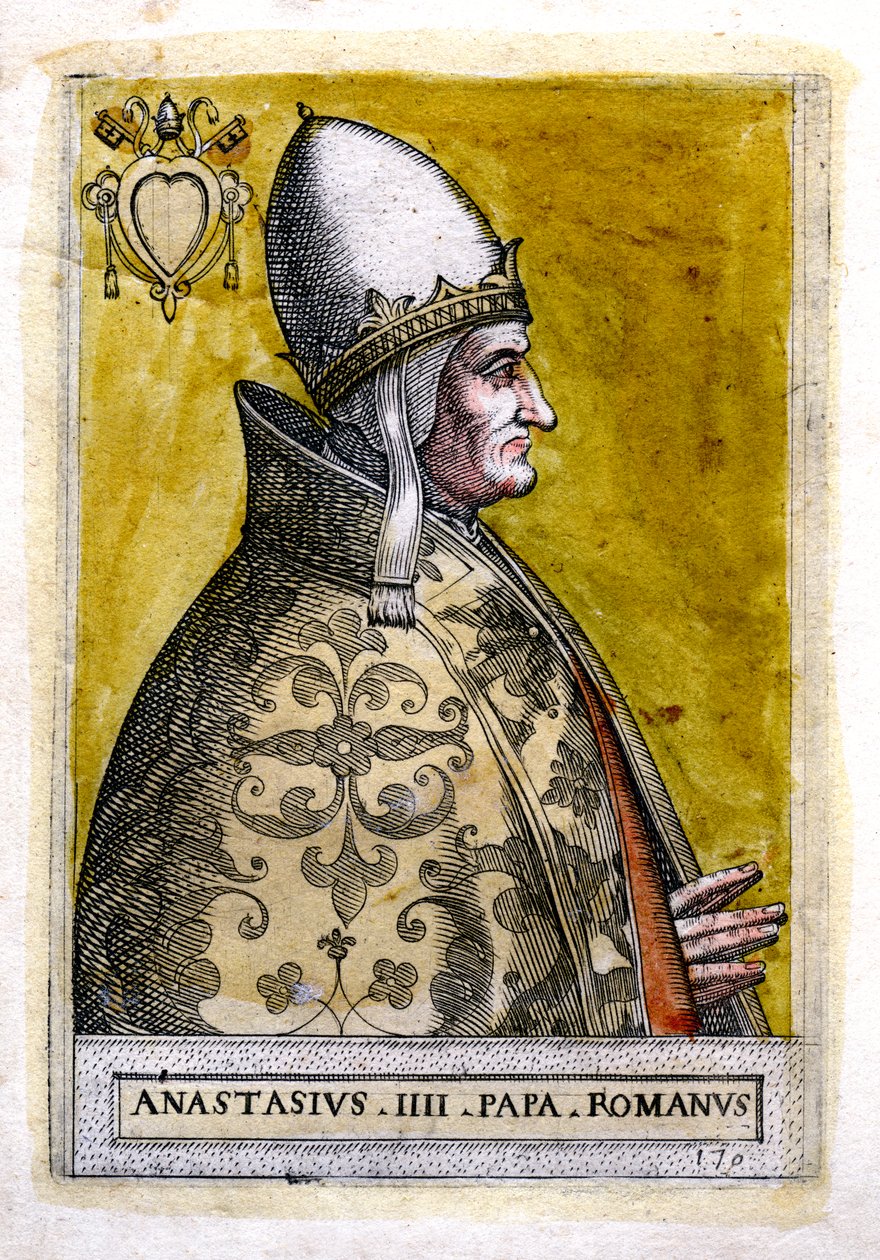 Papa Anastasius IV by Unbekannt