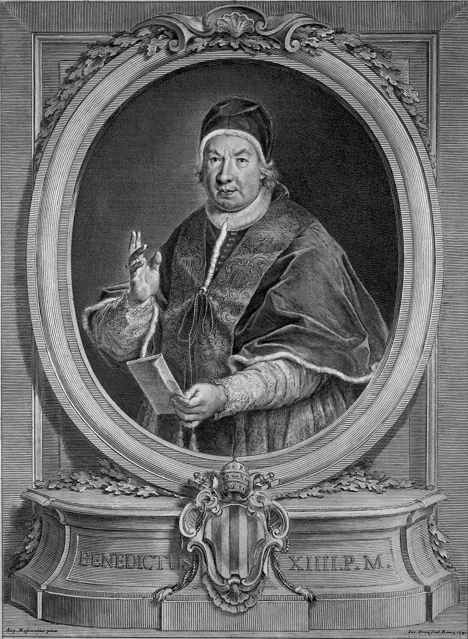 Papa Benedict XIV (gravür) by Unbekannt