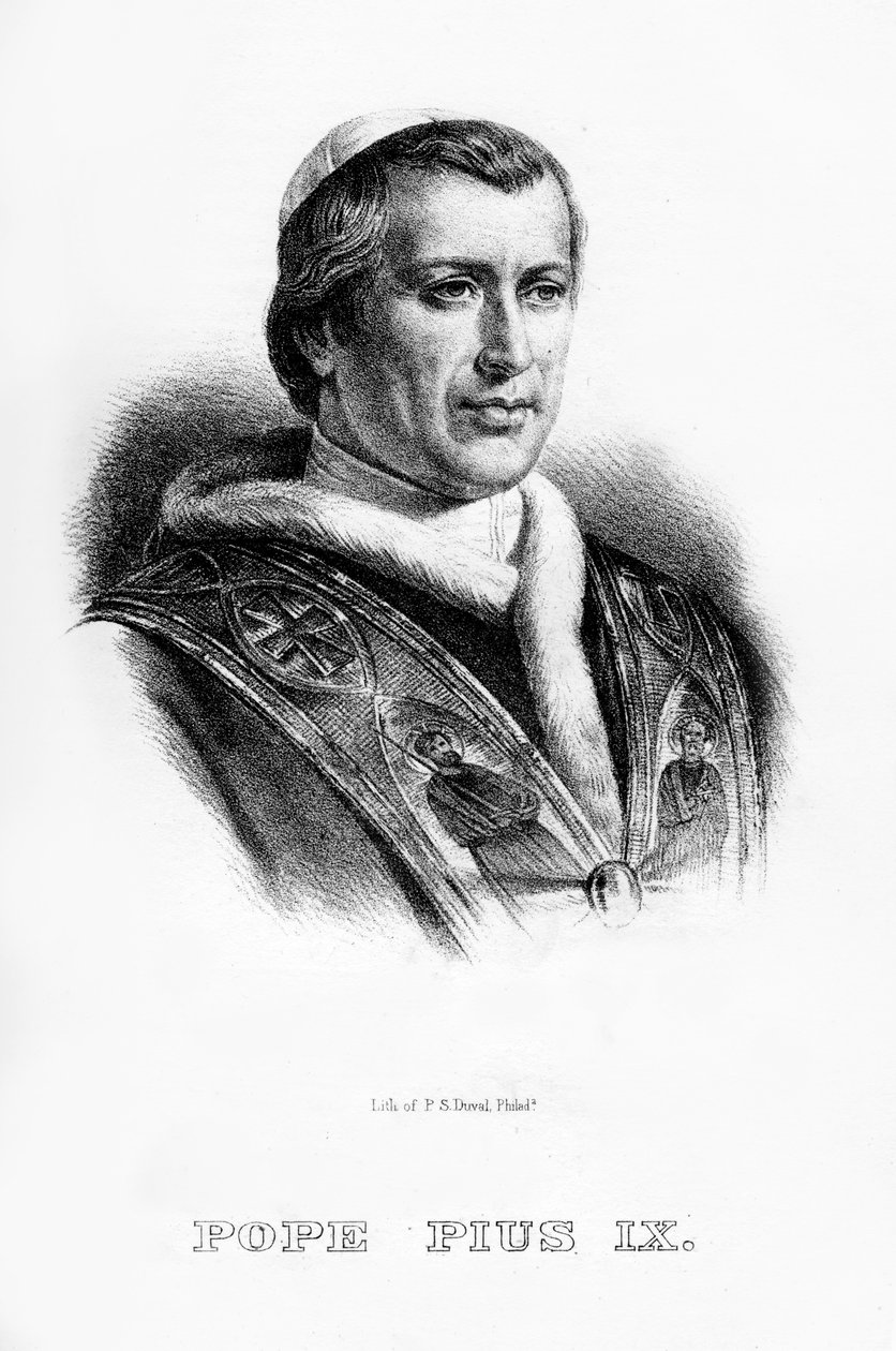 Papa IV. Pius, 1854 by Unbekannt