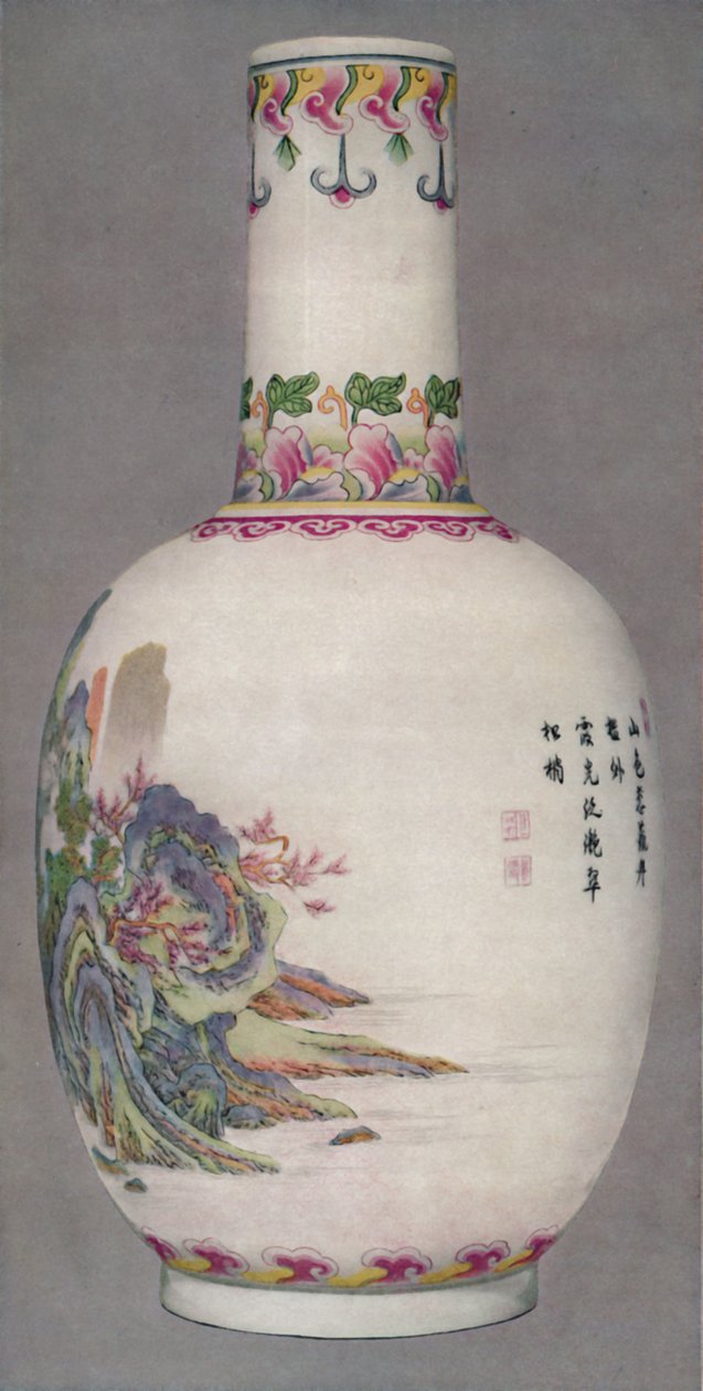 Ku Yueh Hsuan Tarzında Porselen Şişe. ChIen Uzun Dönem, 1736-1796, 1928 by Unbekannt