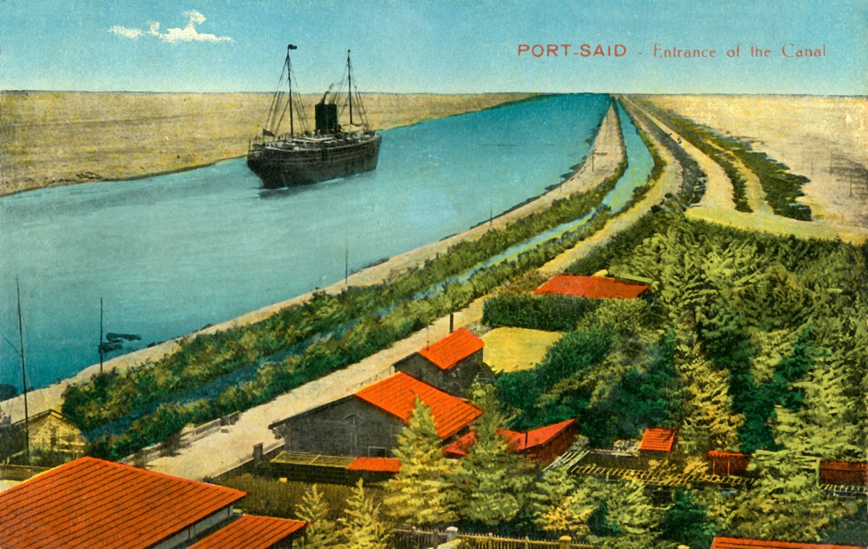 Port-Said - Kanalın Girişi, c1918-c1939. by Unbekannt