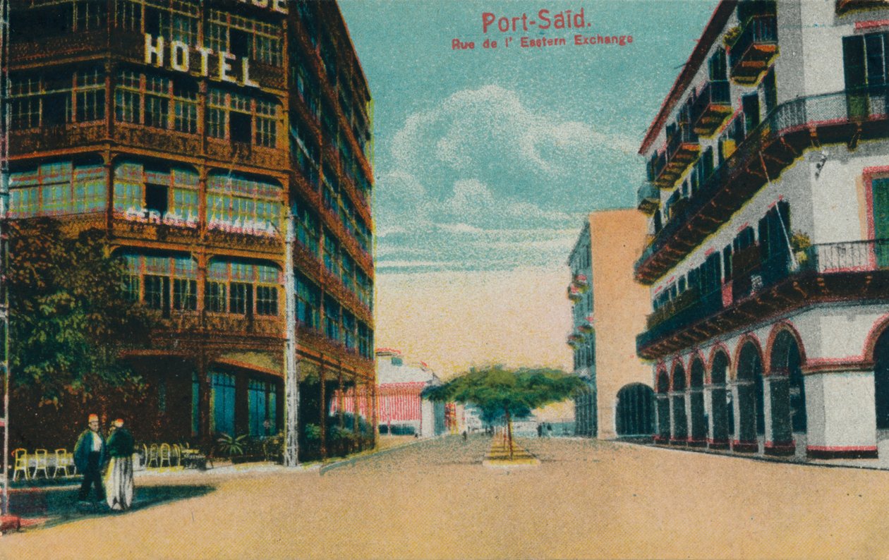 Port-Said. Rue de lEastern Exchange, c1900 by Unbekannt