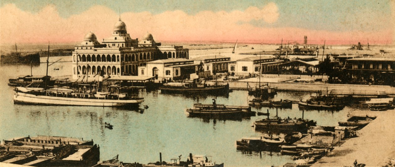 Port Said. - Kanala giriş ve Şirket Ofisleri, c1918-c1939. by Unbekannt