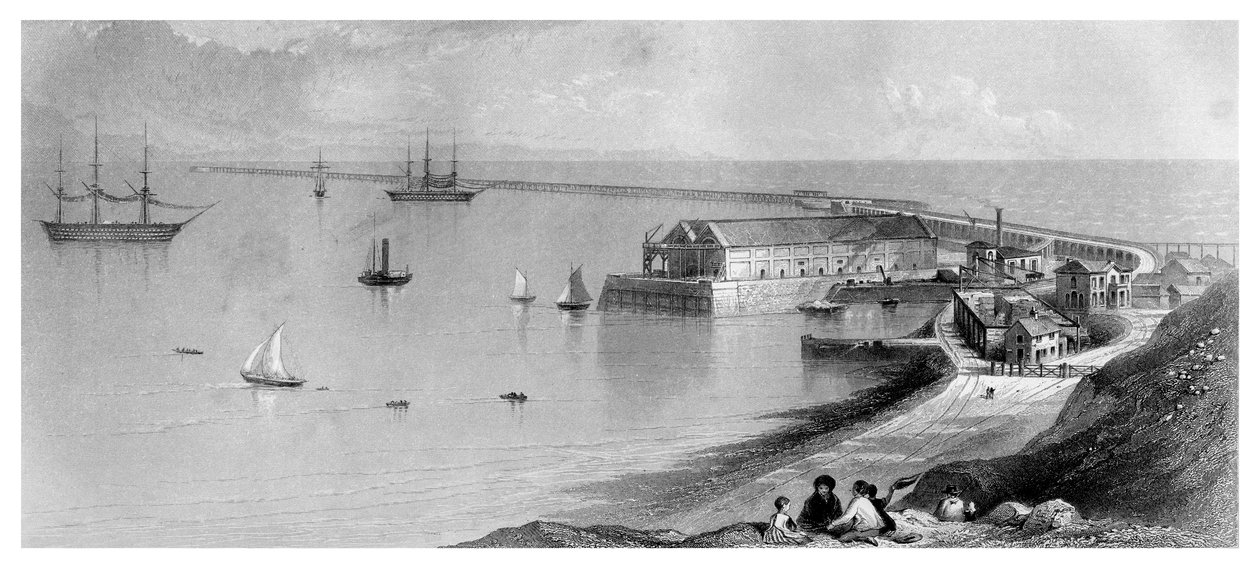 Portland Limanı ve Dalgakıran, 1866 by Unbekannt