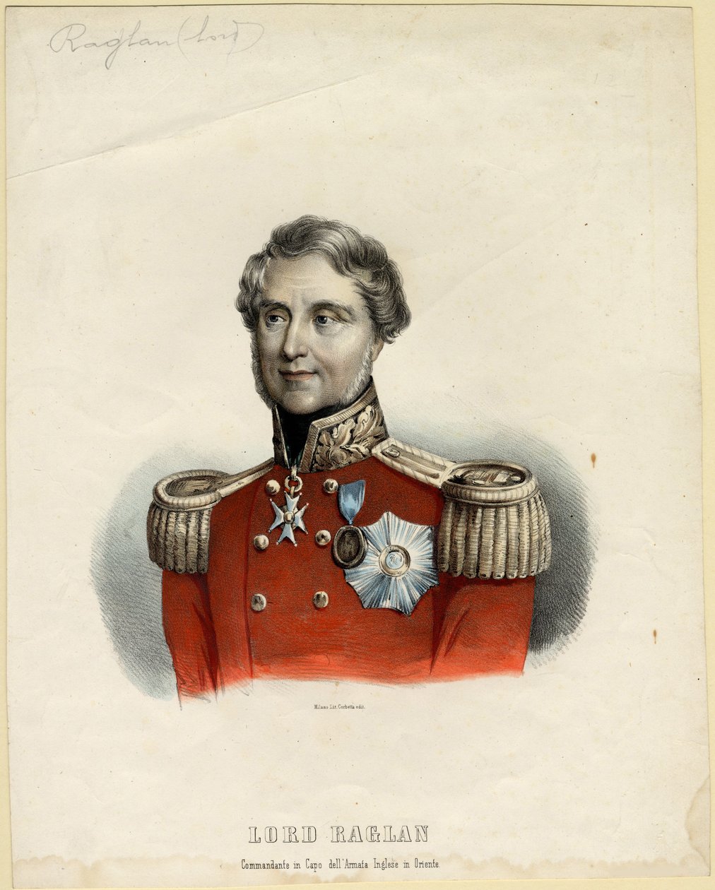 Baron Raglan'ın Portresi, 1854 by Unbekannt