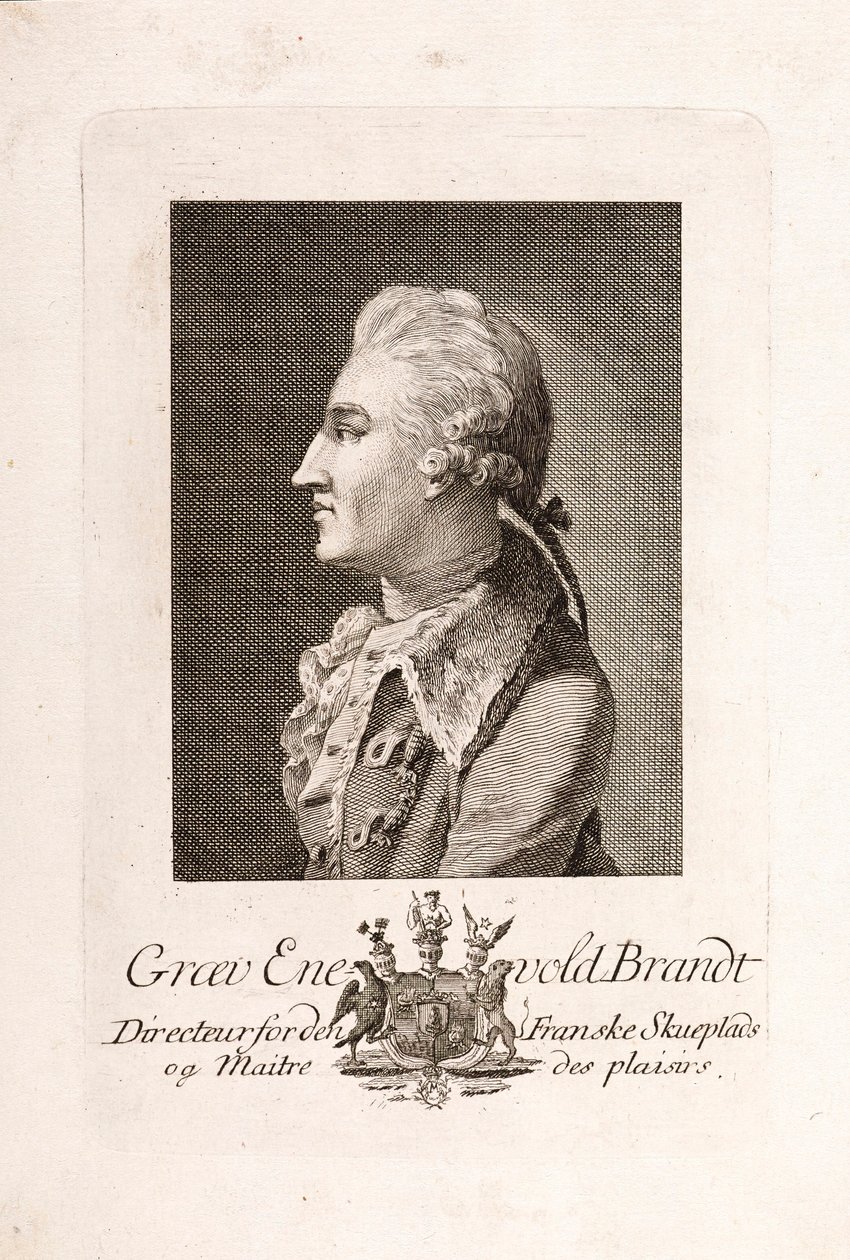 Kont Enevold Brandt 1738-1772'nin Portresi. by Unbekannt