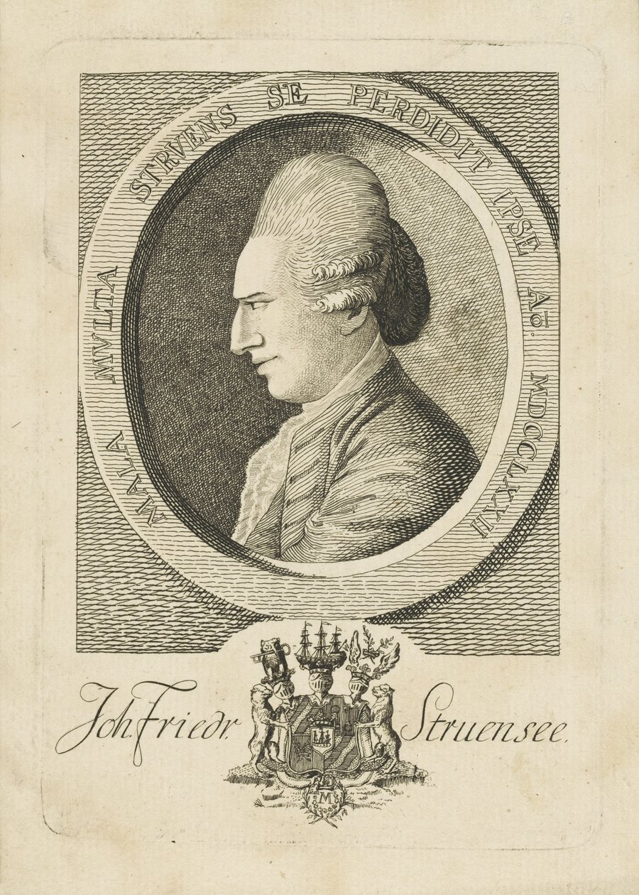 Kont Johann Friedrich Struensee'nin Portresi 1737-1772, 1773. by Unbekannt