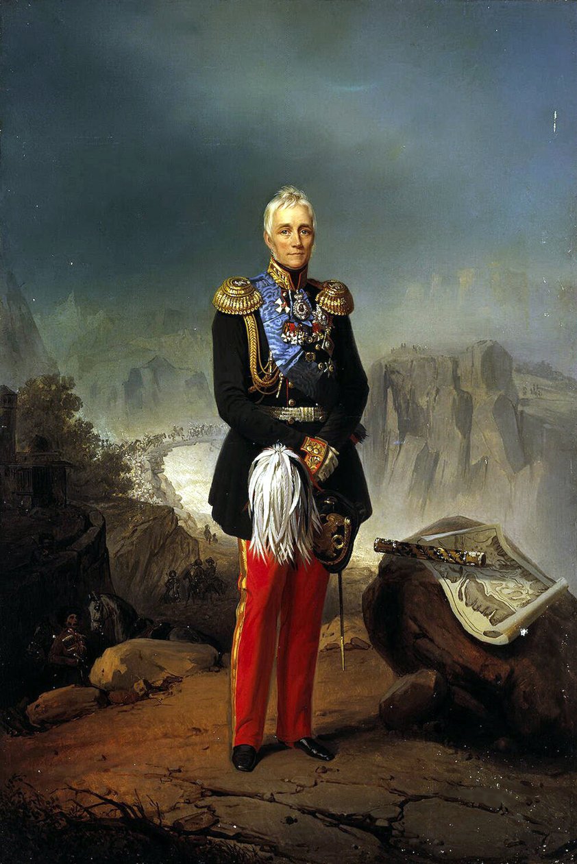 Kont Mikhail Vorontsov'un Portresi 1782-1856, 18. Yüzyılın İkinci Yarısı. by Unbekannt
