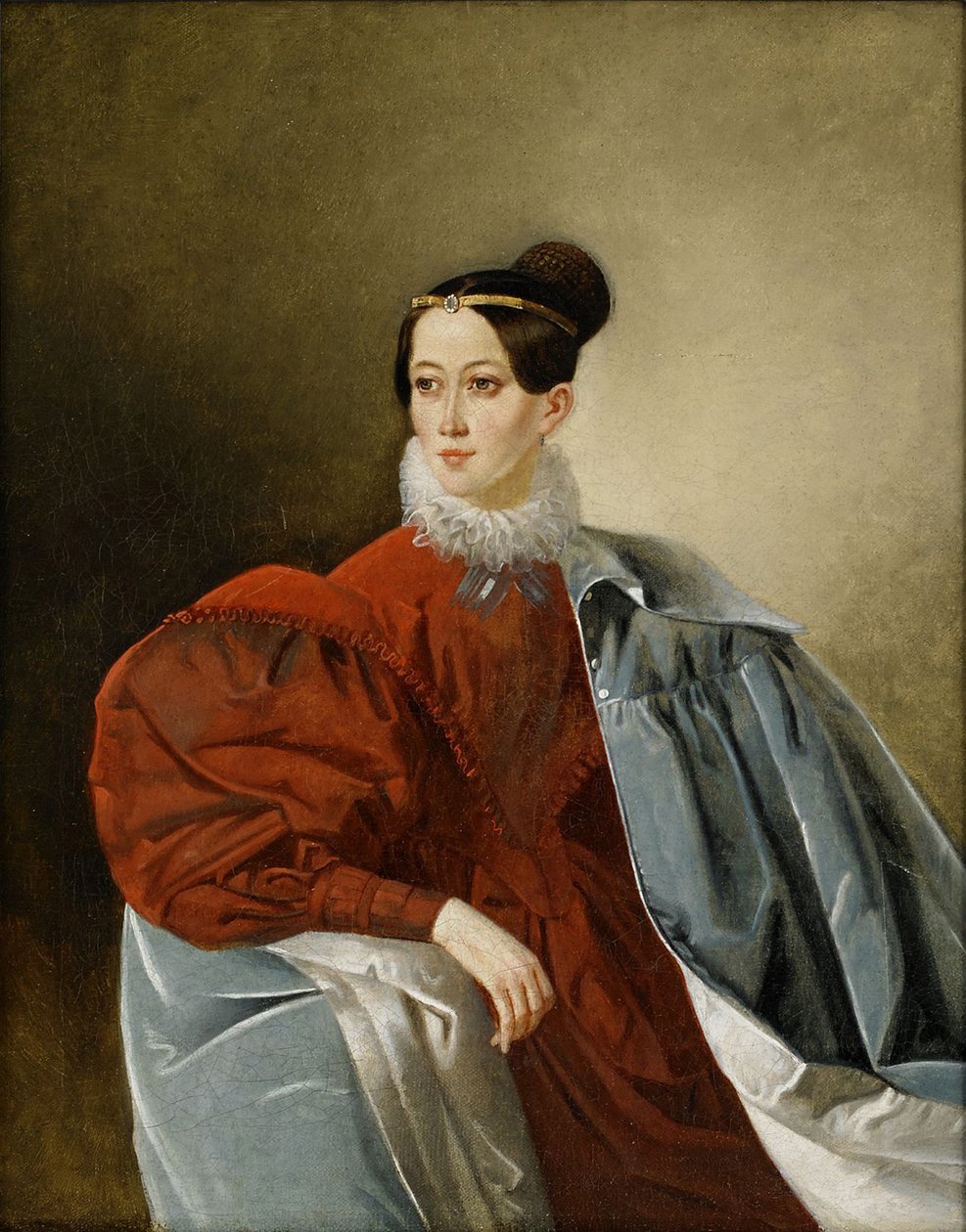 Kontes Yelizaveta Ivanovna Kropotkina'nın Portresi 1803-1836, nee Dorokhova by Unbekannt