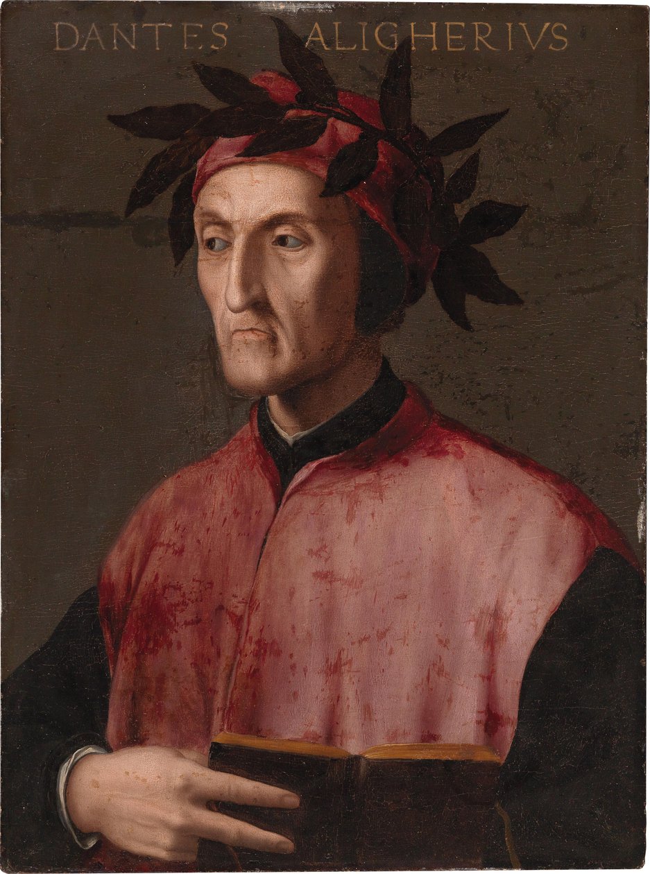 Dante Alighieri'nin portresi, 1540 dolayları. by Unbekannt