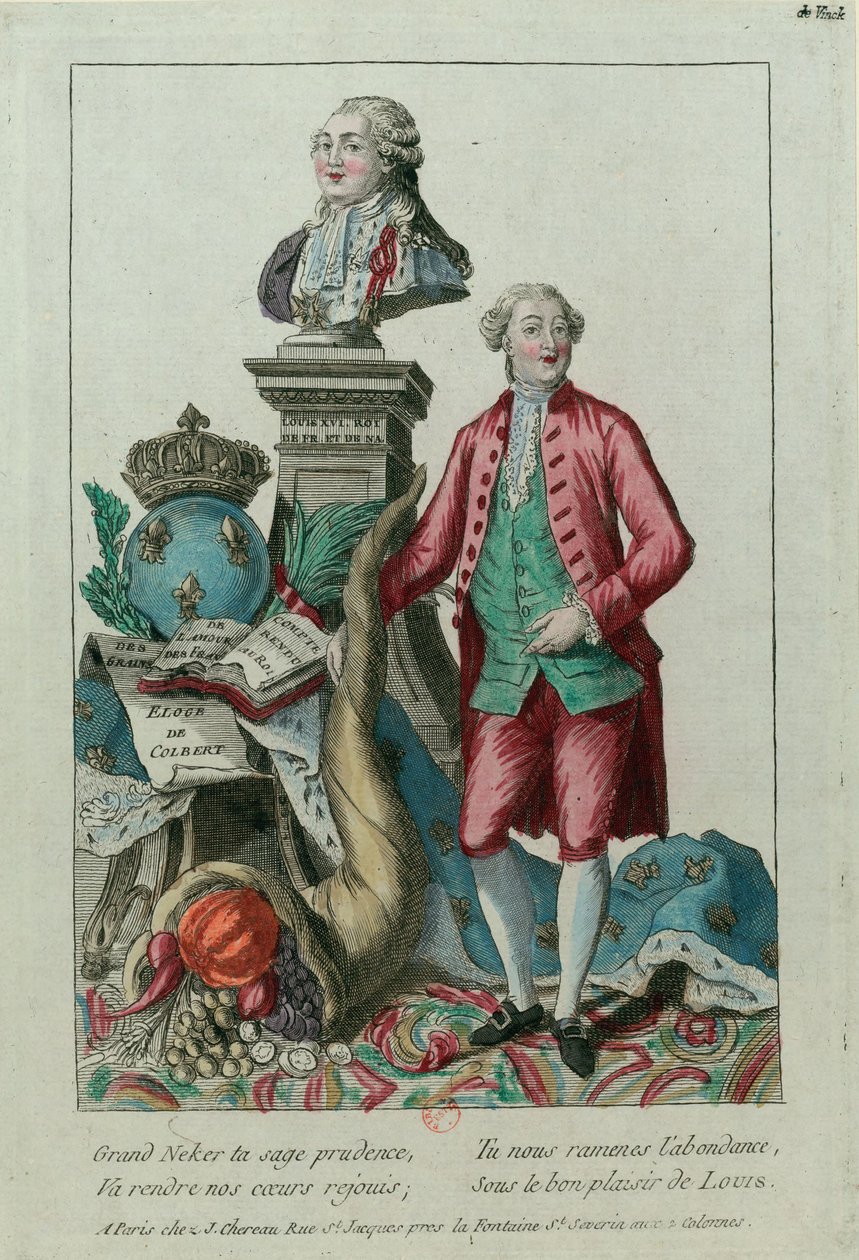 Jacques Necker'in Portresi 1732-1804, 1781. by Unbekannt