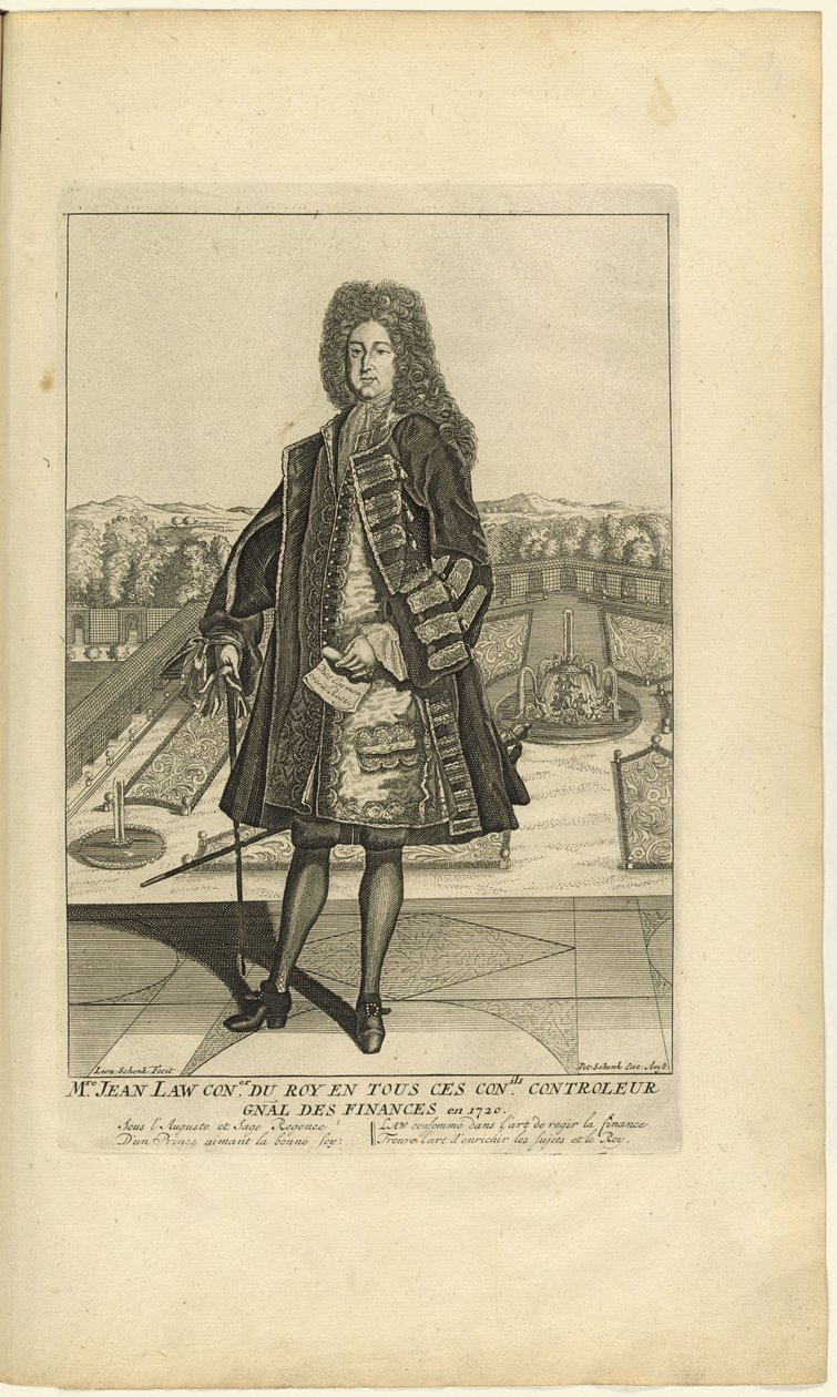 John Yasası 1671-1729, 1720 portresi. by Unbekannt