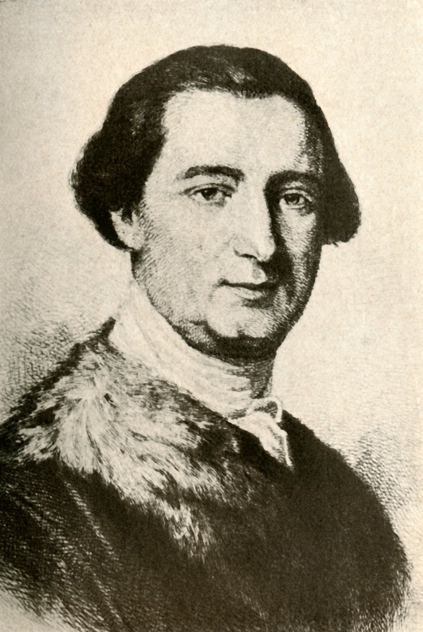 Koloni Valisi John Penn'in kürklü ceketini gösteren portresi, c1750, 1937. by Unbekannt