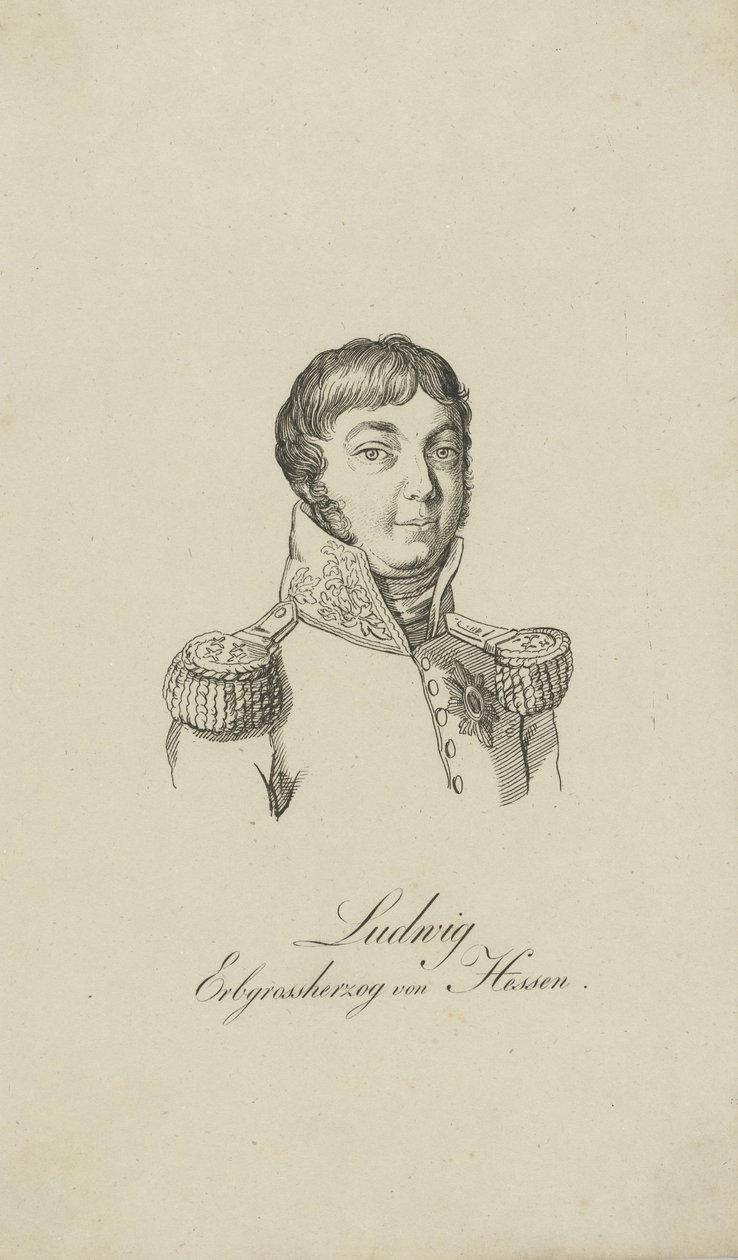 Louis I, Hessen Büyük Dükü 1753-1830, 1806 portresi. by Unbekannt