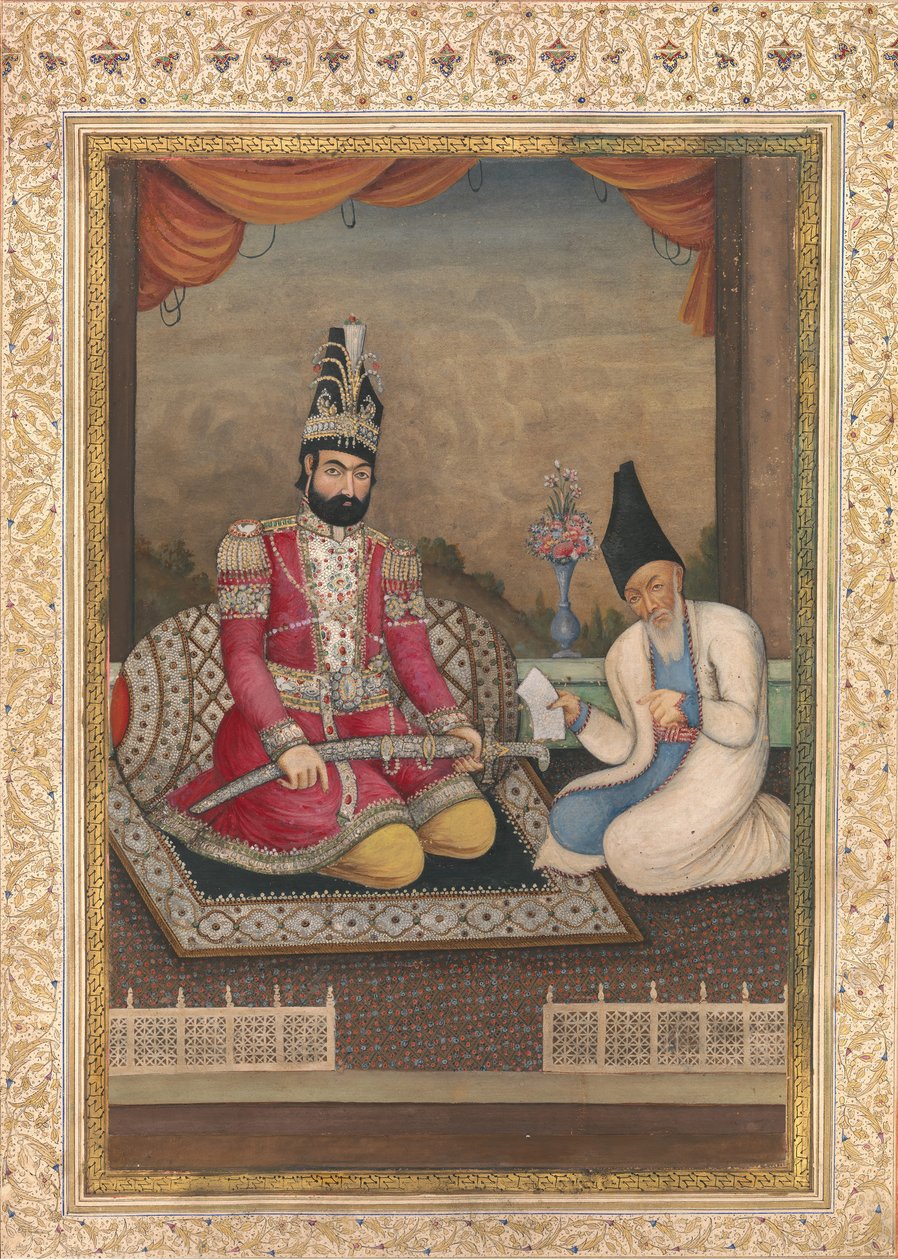 Muhammed Şah Kaçar ve Veziri Hacı Mirza Ağasi